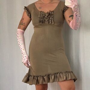 🤎 Peppe Peluso Ruffle Mini Dress 🤎